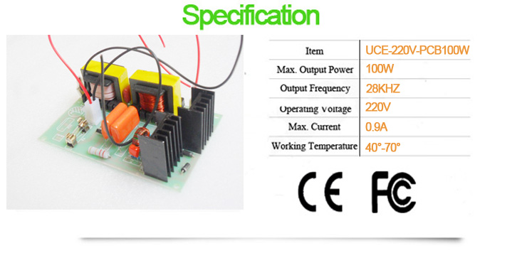 220V 28k100W ultrasonic pcb circuit