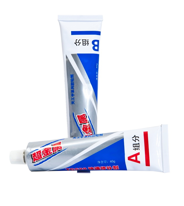 AB glue can be used in the stainless steel and the ultrasonic transducer paste