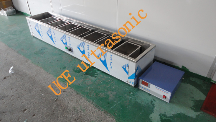 1500W 40khz 7 removable tank ultrasonic cleaning machine