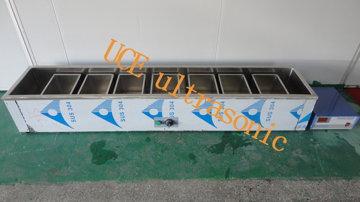 1500W 40khz 7 removable tank ultrasonic cleaning machine