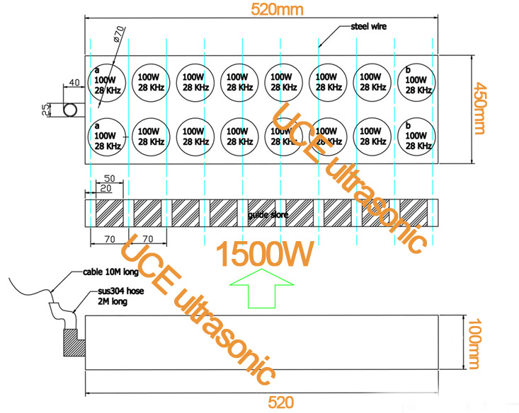 1500W Immersible Ultrasonic cleaner