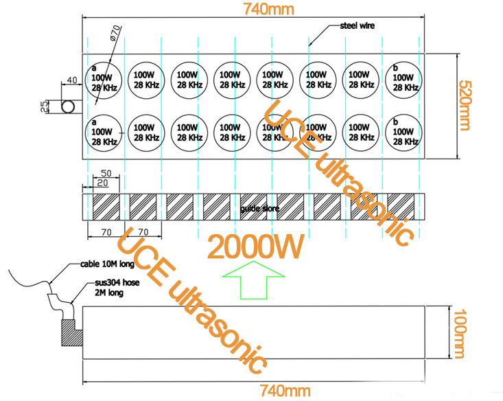 2000W Immersible Ultrasonic cleaner